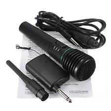 Micrófono inalámbrico, micrófono dinámico de karaoke portátil VHF, receptor