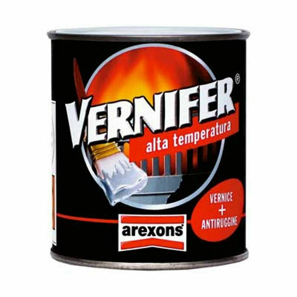 Vernifer smalto alta temperatura Arexons vernice antiruggine gel barattolo 500ml - Immagine 1 di 4