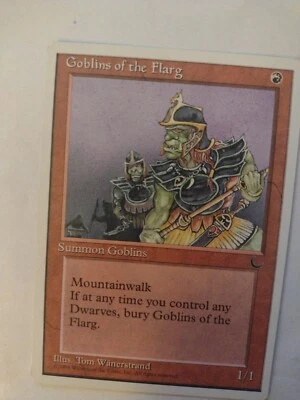 MTG Magic The Gathering Card Goblins of the Flarg Summon Goblins Red The Dark  - Image 1 of 2