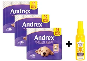 Andrex Supreme Ultimate Rollo de Papel de Pañuelo Acolchado Fuerte Bolsillo de Aire Suave Paquete de 48 - Imagen 1 de 11