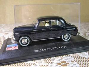 655Y IXO Altaya 9 Simca Aronde 1954 Black The Beautiful Years Simca 1:43 + Box - Picture 1 of 11