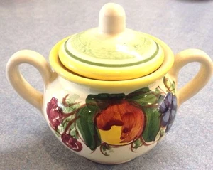 Vietri Pottery-2,1/2 Inch Canister Enza Green.Made/Painted by hand in Italy - Picture 1 of 1