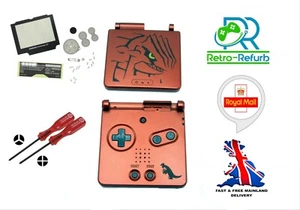 Groudon Red GameBoy Advance SP Replacement Shell Screen Tools Nintendo GBA SP - Picture 1 of 6