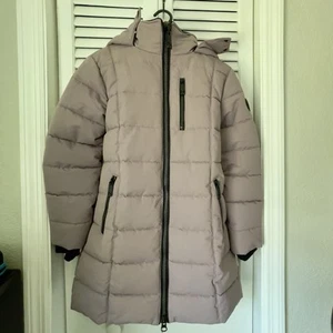 Girl's Noize Rose Faux Fur Quilted Hooded Puffer Jacket Size L (12) Hannah-G - Picture 1 of 8