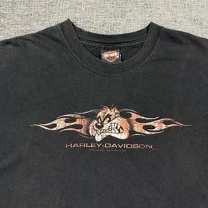 Harley-Davidson Looney Tunes T-Shirt Mens 2XL Tasmanian Devil Yosemite VTG Y2K - Picture 1 of 10