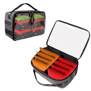 Cornhole Bag Carry Case Holds 8 Bean Bags, Cornhole Carrying Case Holder With... - Picture 1 of 7