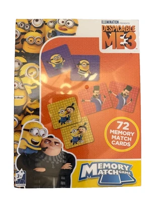 Cardinal Games Despicable Me 3 Memory 72 Card Match Game NEW NISP - Image 1 of 4