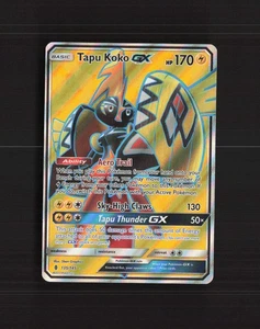 Tapu Koko GX 135/145 Guardians Rising Full Art Ultra Rare Holo Pokemon Karte LP+ - Bild 1 von 10