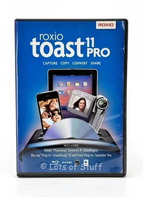 Roxio Toast 11 Pro CD/DVD Burning Software w / DVD Case and SN - Image 1 of 3