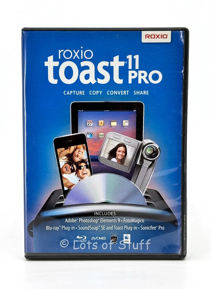 Roxio Toast 11 Pro CD/DVD Burning Software w / DVD Case and SN - Image 1 of 3