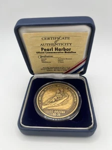 Pearl Harbor USS Arizona Memorial Museum Brass Medallion Commemorative BB-39 - Picture 1 of 1