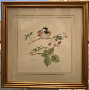 Chick & Berries Art Print By Valerie Pfeiffer - Afbeelding 1 van 4