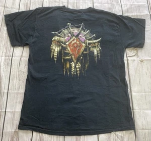 VTG World Of Warcraft WOW Banner Of The Horde 2000s Video Game Blizzard Shirt M - Picture 1 of 9