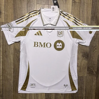Camiseta de futebol branca masculina nova com etiquetas Adidas LAFC 25/26 autêntica kit fora MLS L $150 - Imagem 1 de 4