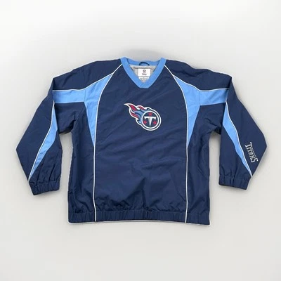 NFL Team Apparel Titans Jacket Mens XL Windbreaker Pullover V-Neck Tennessee - Image 1 of 4