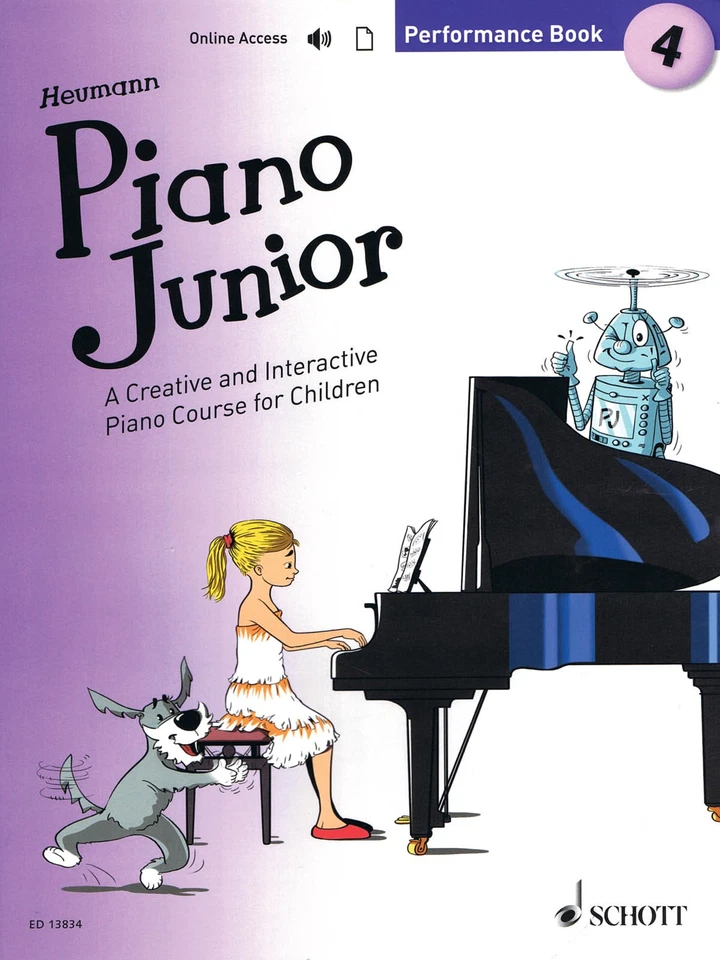 Piano Junior Performance Book 4 Solos to Supplement Lessons for Children & Audio - Image 1 of 1