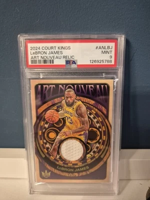 Panini Court Kings 2024 Lebron James Art Nouveau  Relic Psa 9 - Image 1 of 2