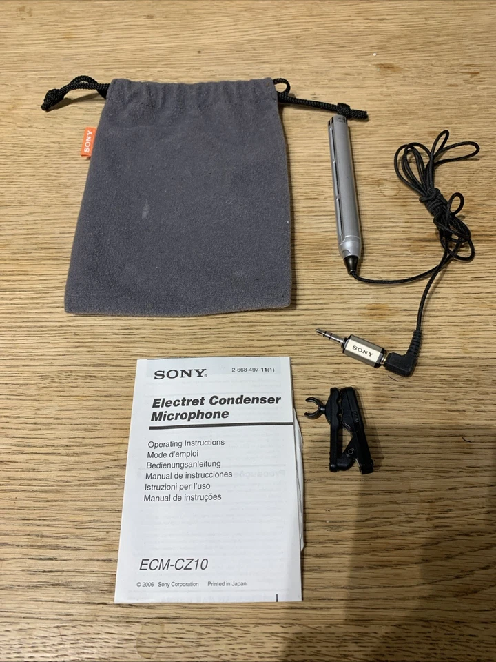 Sony ECM-CZ10 Electret Condenser Microphone - Image 1 of 1