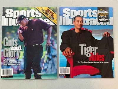 TIGER WOODS SPORTS ILLUSTRATEDS Lote de 2 Quioscos Foto 1 de 4
