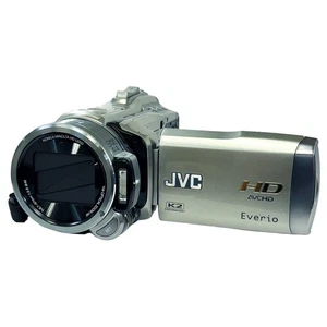 [Good / Fully Working] JVC Victor Everio GZ-HM400-S Camcorder Silver From Japan - Picture 1 of 6