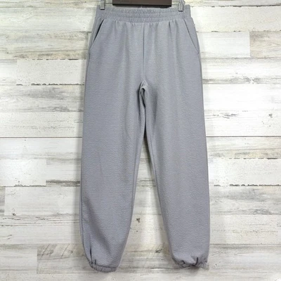 БАЛАНС коллекции женщин серый текстурированный толстовки бегунов брюки размер M - Изображение 1 из 4