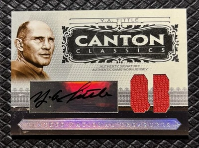 Parche YA TITTLE 2006 National Treasures Canton Classics automático RC/25 Giants Salón de la fama Foto 1 de 2