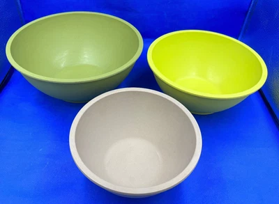 Juego de 3 cuencos de fibra de bambú Pampered Chef #1747 - Anidación Foto 1 de 4