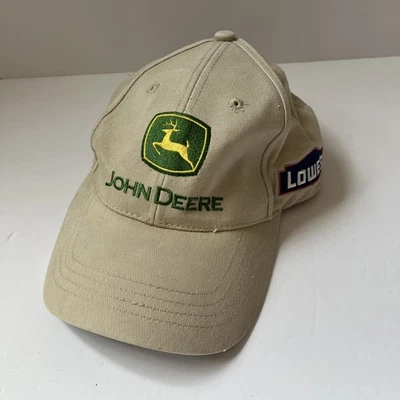 JOHN DEERE Lowes 帽子 球帽 均码 米色 有内衬 非结构化 — 第 1/3 张图片