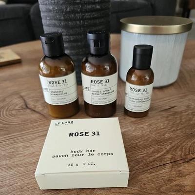 Le Labo Rose 31 4Pc Set Shampoo Conditioner Body Bar Body Lotion 90ml 3oz - Image 1 of 4