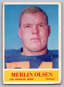 1964 PHILADELPHIA #91 MERLIN OLSEN RAMS ROOKIE - Picture 1 of 3