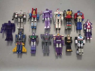 Lote de 14 figuras de reacción Transformers Super 7 Optimus Megatron Grimlock Jazz Foto 1 de 3