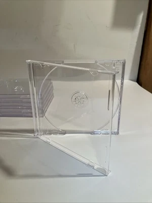 Lote de 25 Estuche Joya CD Transparente ESTÁNDAR Nuevo ¡Envío Gratis! Foto 1 de 3