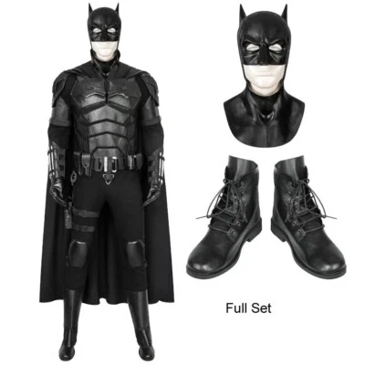 The Batman Bruce Wayne Robert Pattinson Costume Cosplay Suit Outfits Fulll Suit - Image 1 of 4