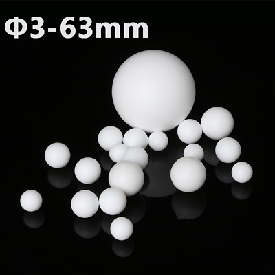 Φ3mm-63mm PTFE Balls White Smooth Solid Diaphragm Pump Ball Corrosion Resistance • 1.55£