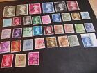GREAT BRITAIN Stamps - Very nice lot of 35 stamps - used - see pictures/notes