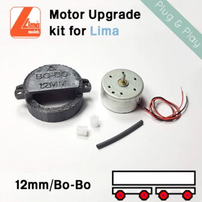 Lima Replacement CD/Can Motor Adaptor Kit (12MM/Bo-Bo/26/33/HST/101/Railcar) LA2