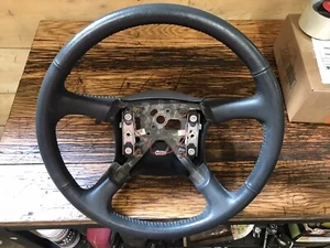 2002-2004 Chevy S10 Truck Blazer Gmc Sonoma LEATHER Wrapped STEERING WHEEL 03 - Picture 1 of 4