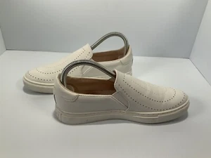Women's Kate Spade Azores Slip-On Perforated Leather Sneakers Shoes White 7.5B - Picture 1 of 8