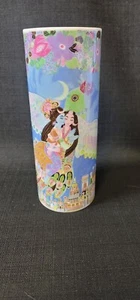 Jorinde Binder German Porcelain Whimsical Cylinder Vase 9" - Picture 1 of 9