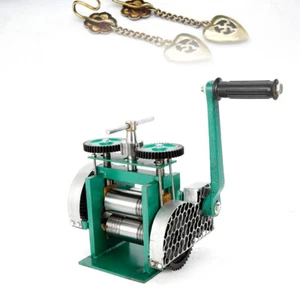 Manual Jewelry Press Rolling Mill Machine Wire Flat Metal Sheet Roller Tool New - Picture 1 of 22
