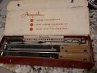 VINTAGE AIRGUIDE COOKING THERMOMETER SET IN ORIGINAL BOX Oven Meat Frying Candy