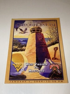 Programa de fútbol Gator Bowl 2004 West Virginia vs Maryland - Imagen 1 de 6