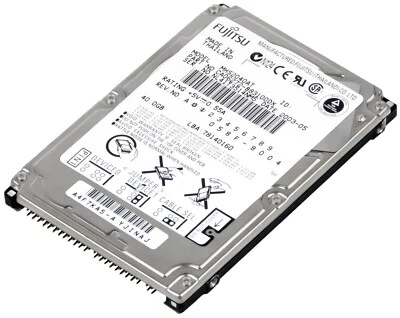 Hard Drive Fujitsu 40GB MHS2040AT 4.2K 2MB Ata 2.5'' - Image 1 of 3