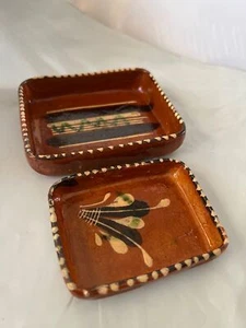 Vintage Keramik mexikanische Terrakotta Schmuck Tabletts - Bild 1 von 9