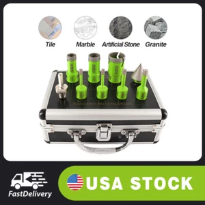 DiamondDrilling Tile Core Bits 9pcs/box Cutter Tool Hole Saw for Marble Granite - Picture 1 of 8