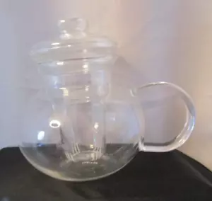 Tea- Pot - Primula Tea Pot Clear Glass with Glass Inner Strainer & Lid (900-174) - Picture 1 of 7