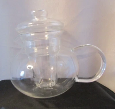Tea- Pot - Primula Tea Pot Clear Glass with Glass Inner Strainer & Lid (900-174) - Image 1 of 4