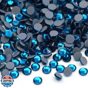 Hotfix Rhinestones Flatback Glass Rhinestone 6000PCS SS6 1.9-2.0MM Round Gems - Picture 1 of 5