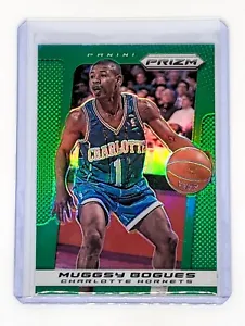 2013-14 Panini Prizm Green Prizm #247 Muggsy Bogues Charlotte Hornets - Picture 1 of 2
