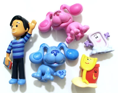 Lote de 5 figuras Viacom Blue's Clues 2019 - Josh, azul, magenta, jabón y pala Foto 1 de 4